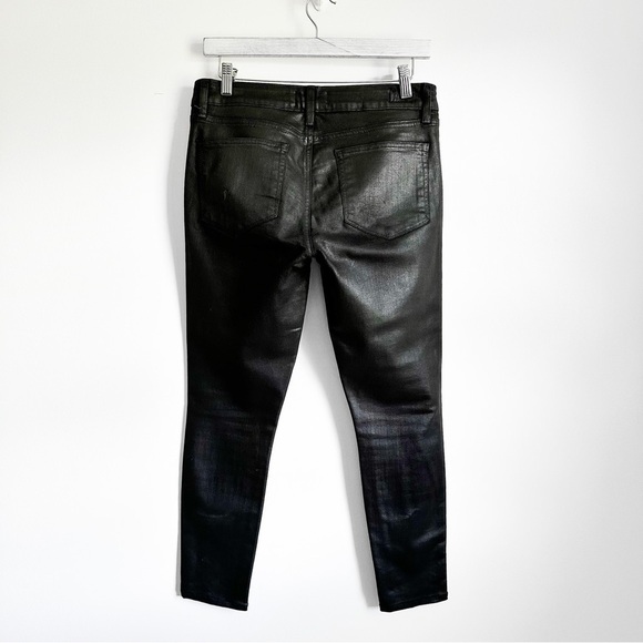 PAIGE Verdugo Ankle Jean in Black Silk Luxe Coating sz 30 - Picture 8 of 12